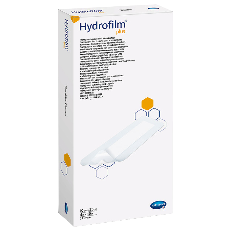 Пов’язка плівкова прозора Hydrofilm® Plus , 10 х 25 см.